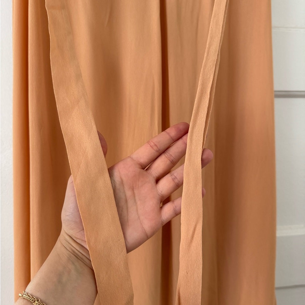 NWT WeWoreWhat Swim Malia Wrap Skirt in Maple Sugar – Size Small - Picture 6 of 10
